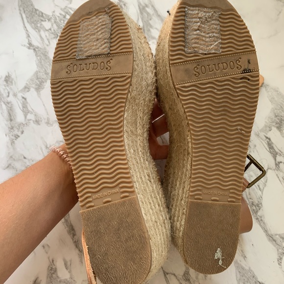 Soludos platform leather espadrilles - Picture 3 of 6